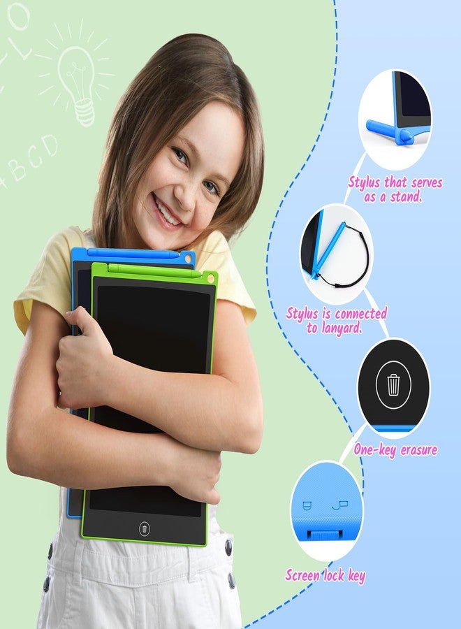 TECJOE 2 Pack LCD Writing Tablet, 10 Inch Colorful Doodle Board Drawing Tablet for Kids, Kids Travel Learning Toys Christmas Birthday Gifts for 3 4 5 6 Year Old Boys and Girls Toddlers - Image 2